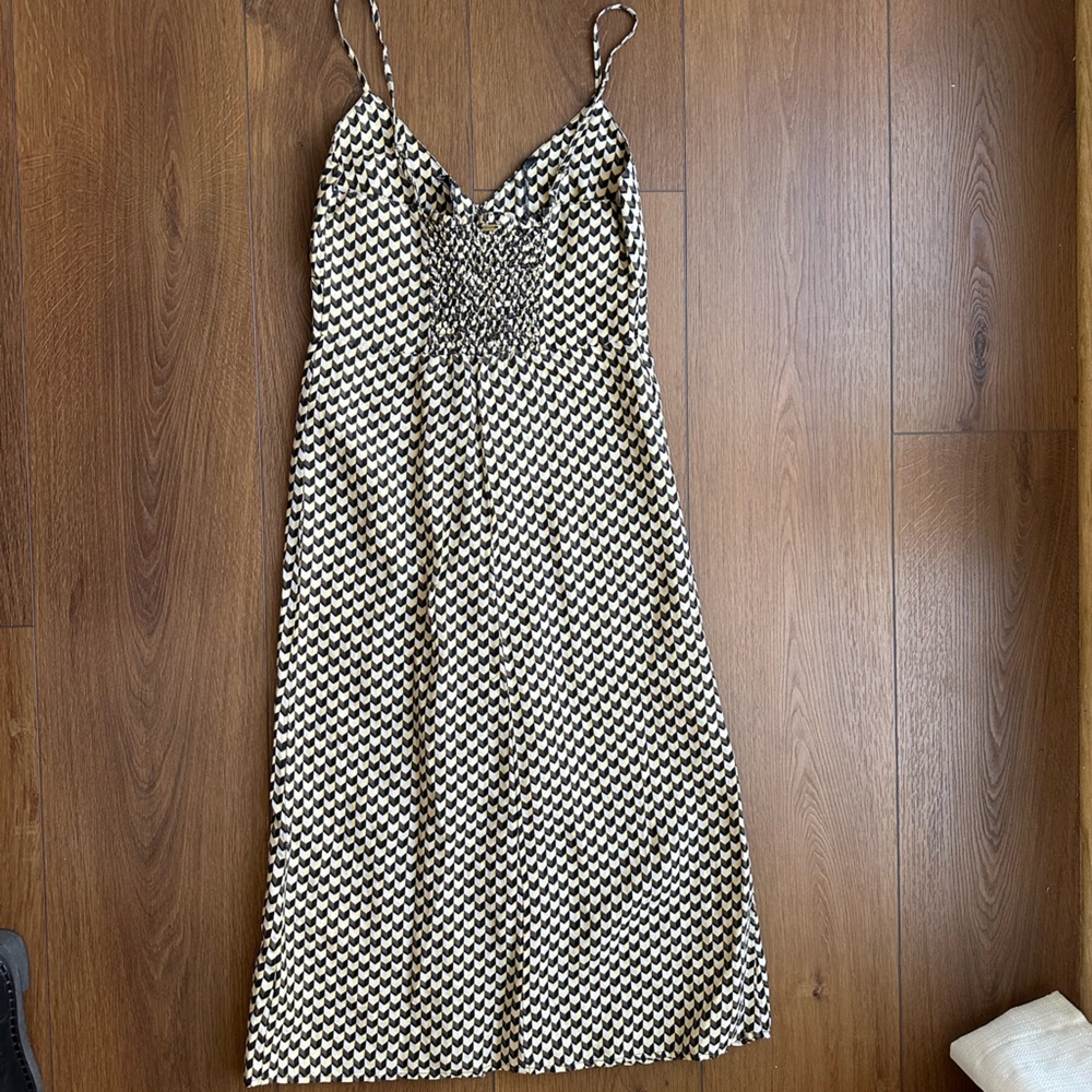 Rip Curl button down Checkered Midi Dress NWOT - Picture 9 of 11